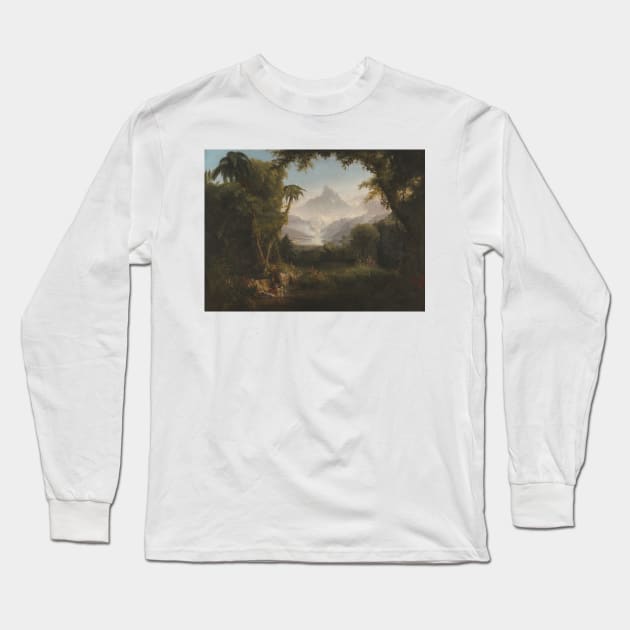 The Garden of Eden by Thomas Cole Long Sleeve T-Shirt by Classic Art Stall
